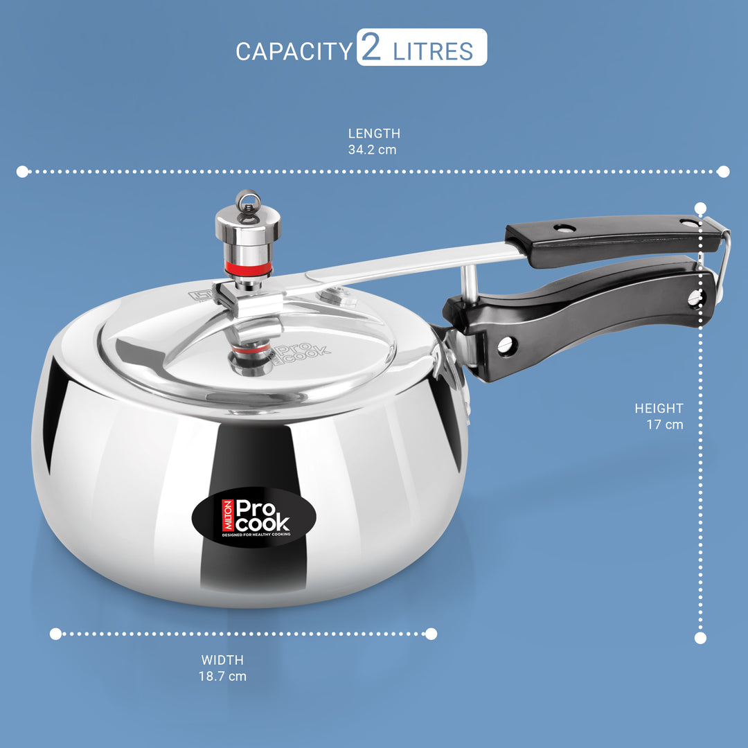 Pressure Cooker Inner Lid Curve Aluminium Induction (Milton Procook)