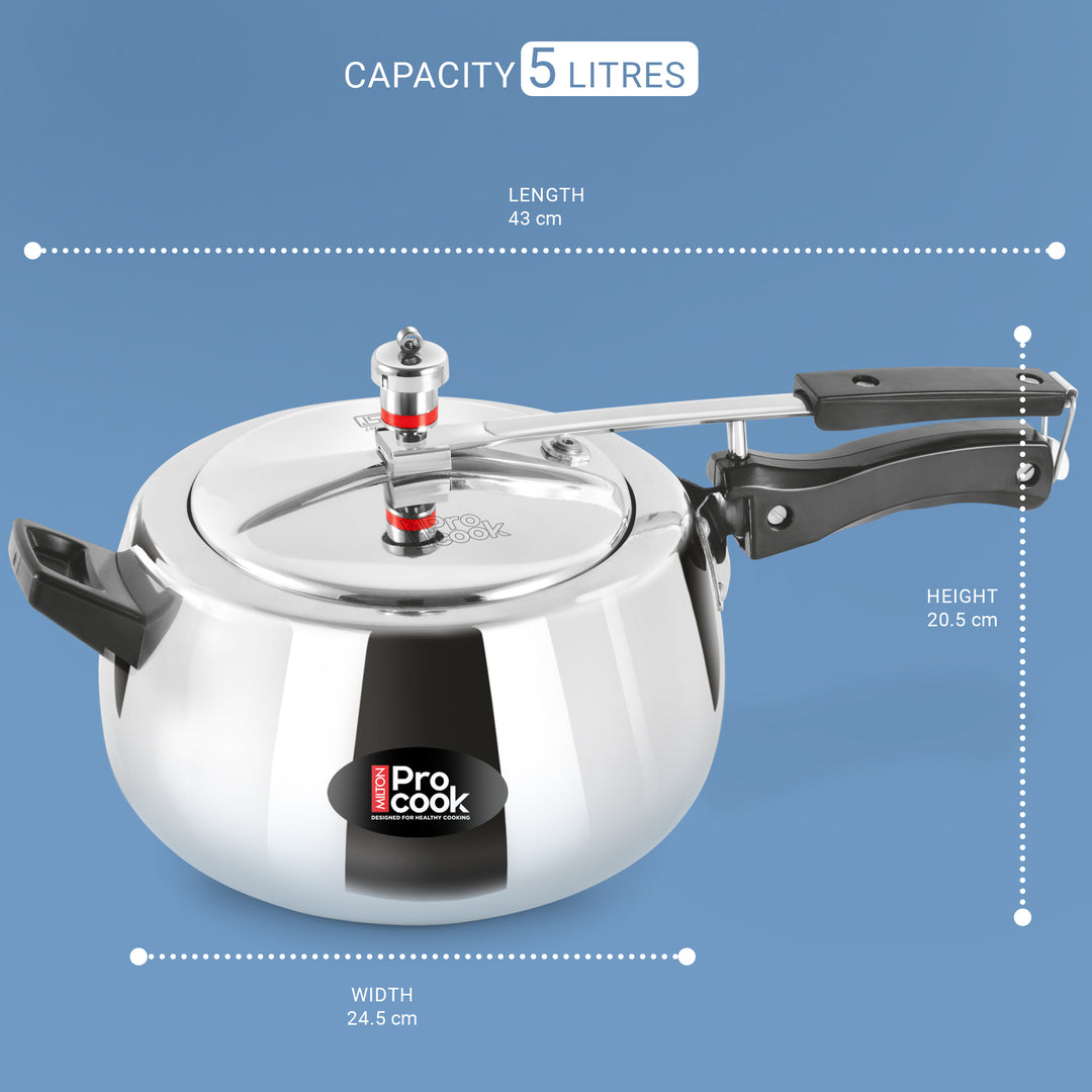 Pressure Cooker Inner Lid Curve Aluminium Induction (Milton Procook)