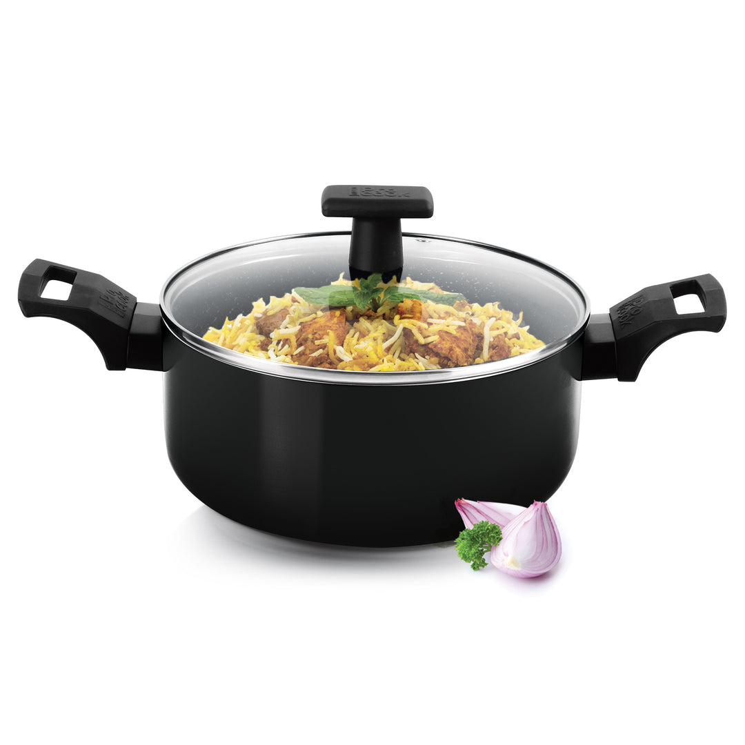 Biryani Pot With Glass Lid Granito Induction (Milton Procook)