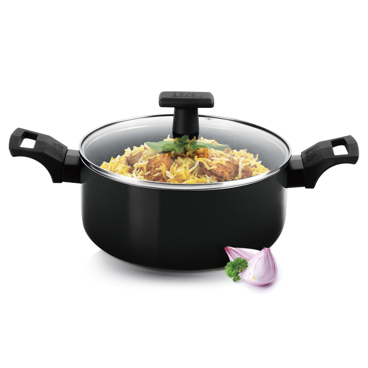 Biryani Pot With Glass Lid Granito Induction (Milton Procook)