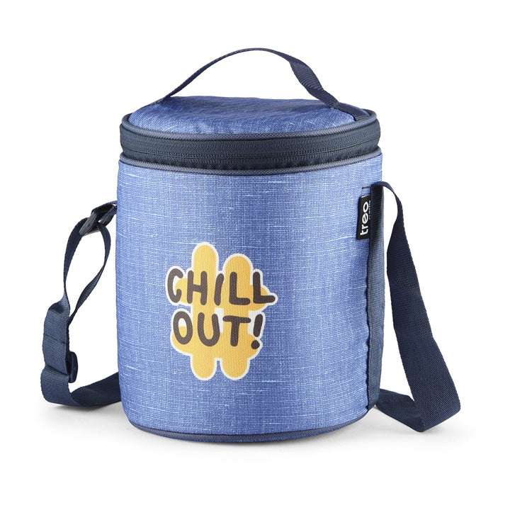 "Chillout" - Glass Tiffin with Printed Jacket (Milton)