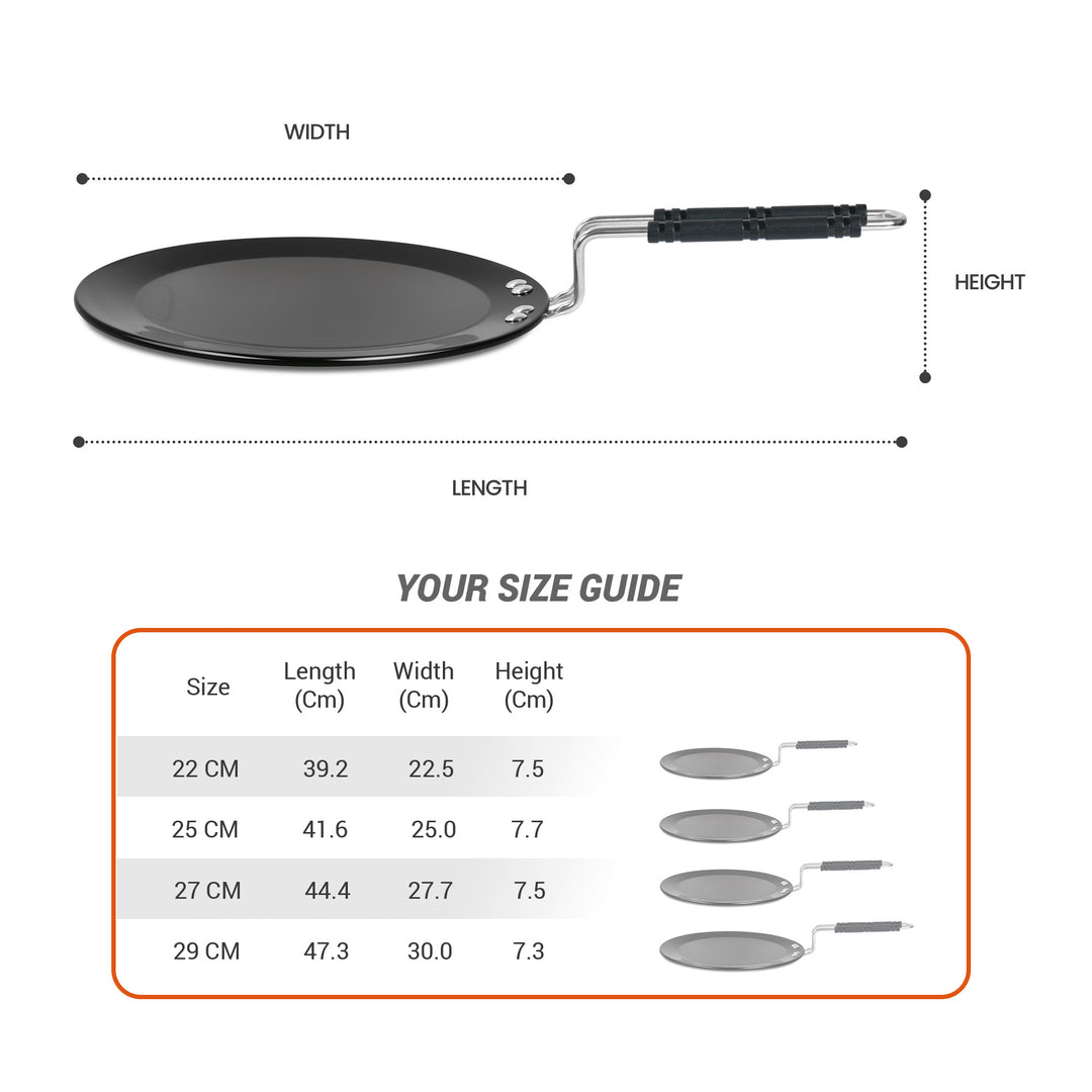 Tawa With Induction- Hard Anodised (Milton Procook)