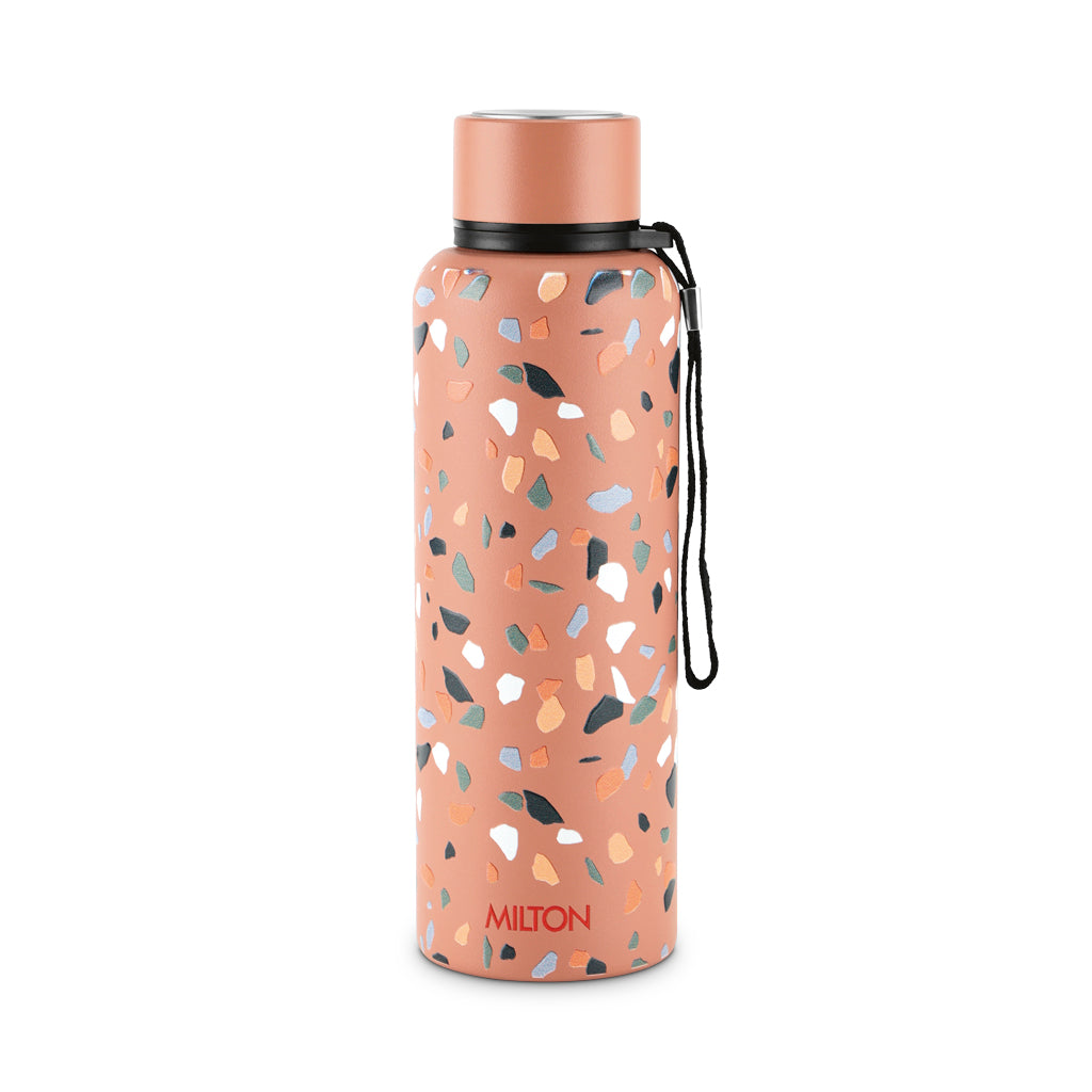 Textured Marble Stones 3D UV Printed Aura Thermosteel Water Bottle