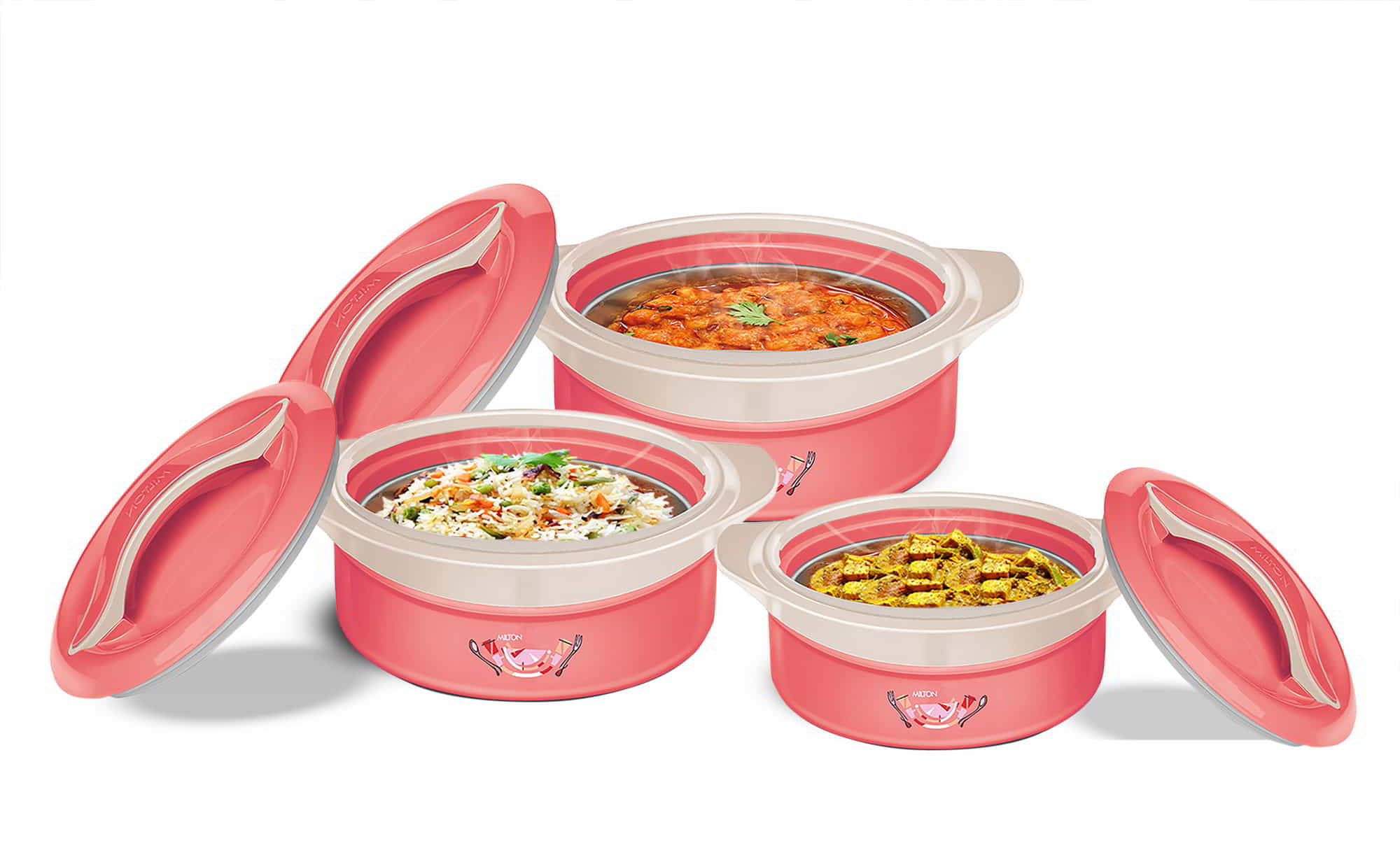 MILTON Galaxia Gift Set Silver Pack of 3 Serve Casserole Set Price in India  - Buy MILTON Galaxia Gift Set Silver Pack of 3 Serve Casserole Set online  at Flipkart.com