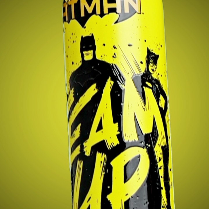 Batman 3D Yellow Design Handy Stainless Steel Bottle (Milton)