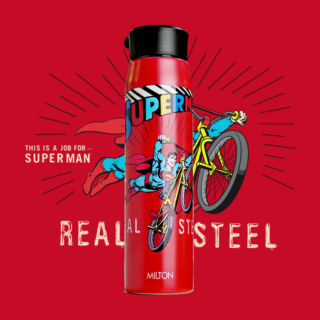 Superman 3D Design Handy Stainless Steel Bottle