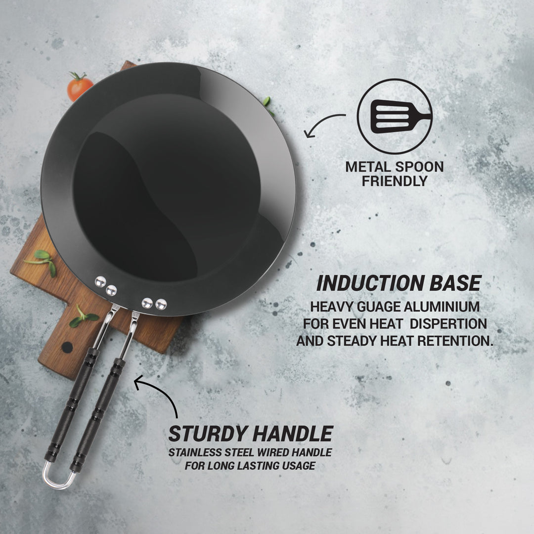 Tawa With Induction- Hard Anodised Features